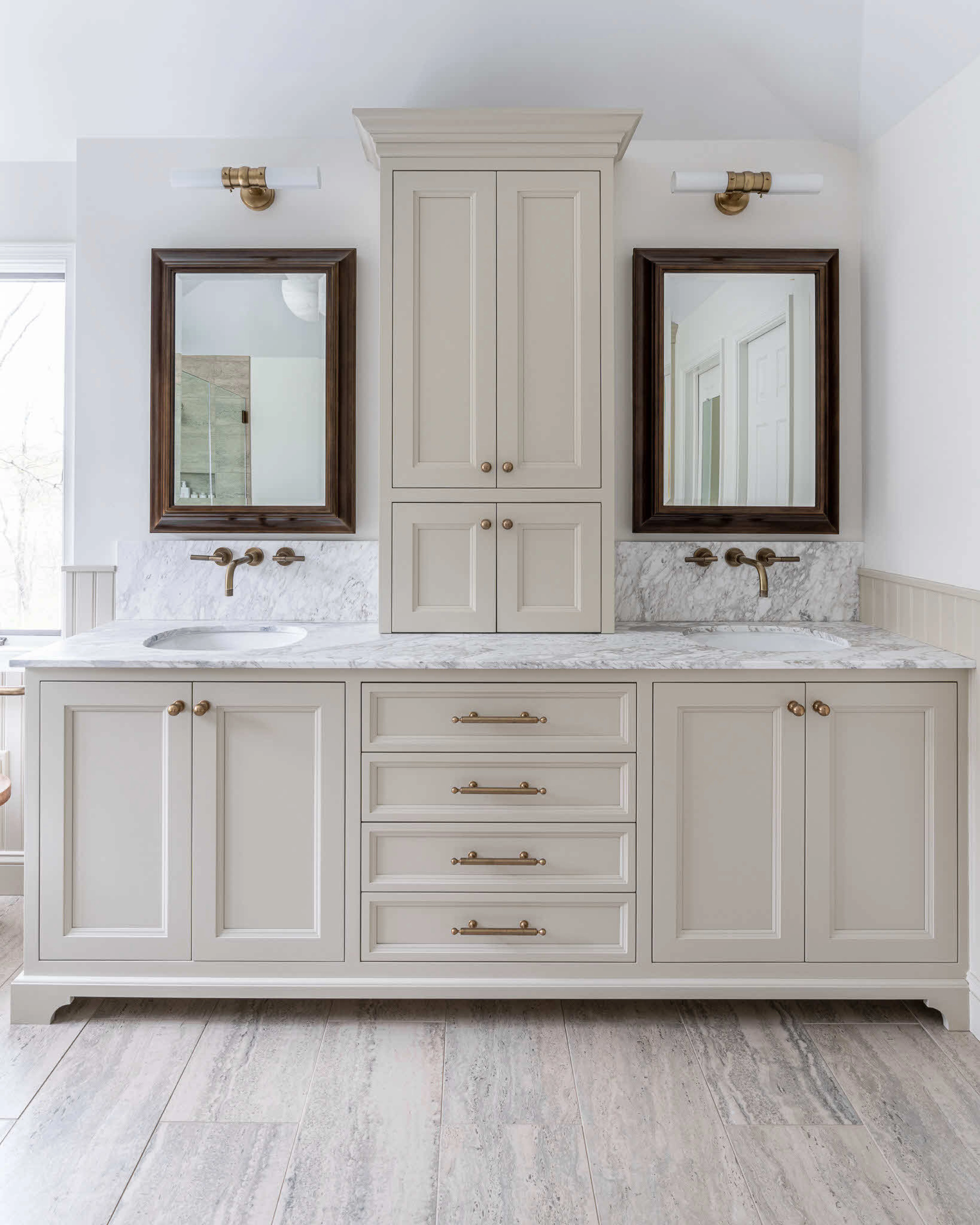 Master bathroom vanity remodel San Diego – Allcare Design/Build
