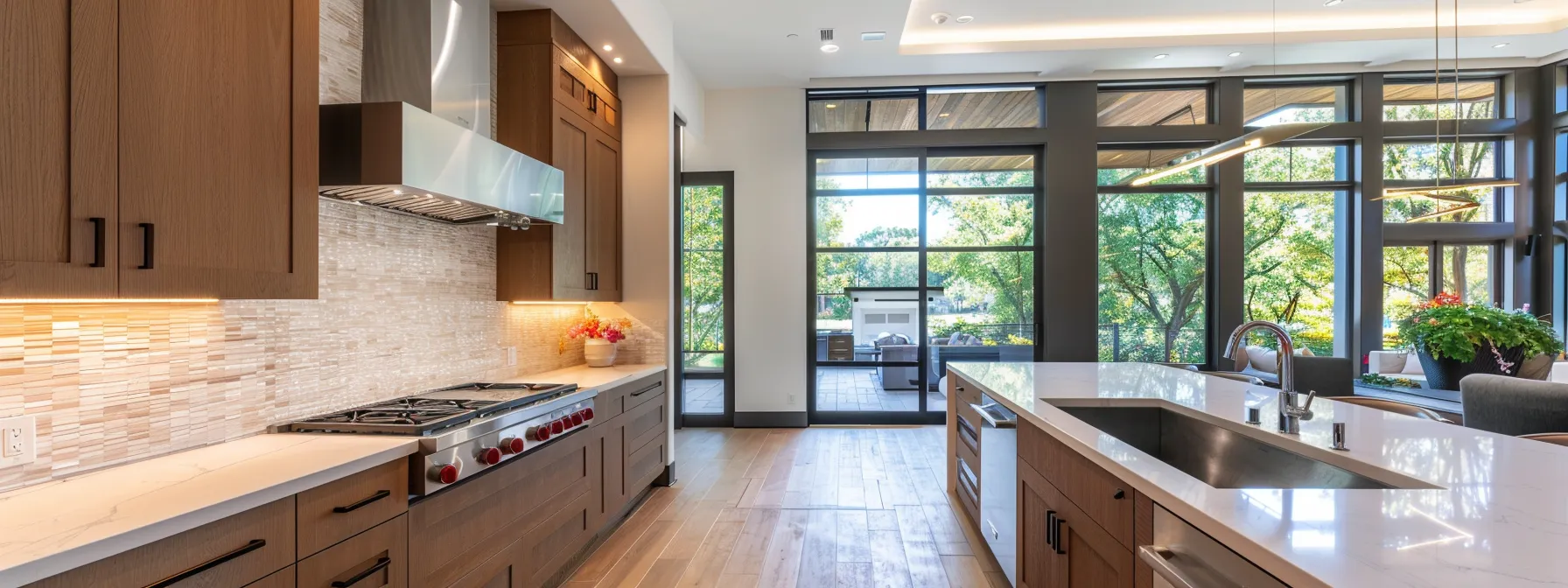 After: White shaker kitchen remodel by Allcare